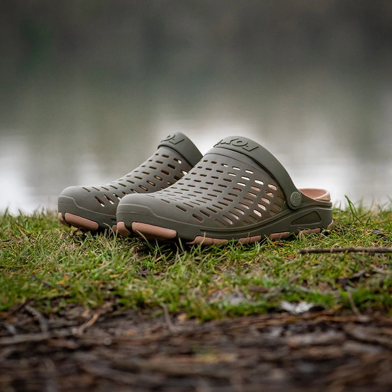 Fox Khaki Clogs